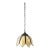 Vintage Tulip Pendant Light Cream Slag Glass 12" For Sale