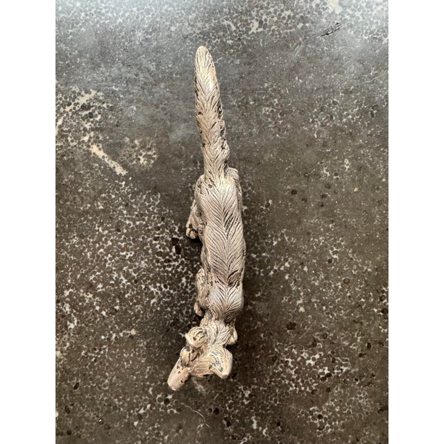 Antique German Silver Fox Collectible Figurine For Sale - Image 4 of 9