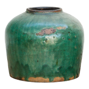 Moonlit Teal Asian Pot