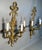 Brass Pair of Gilt Brass Wall Sconces 3 Arm Electric Light French Neo Classical Style For Sale - Image 8 of 8