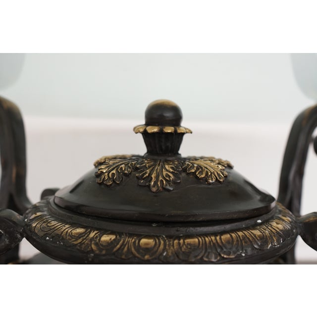 Vintage La Barge Neoclassical Glass Top Dining Table For Sale - Image 9 of 15