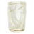 Small, gold-flecked art glass vase with internal swirl motif. Signed. Made in the 1980s.
