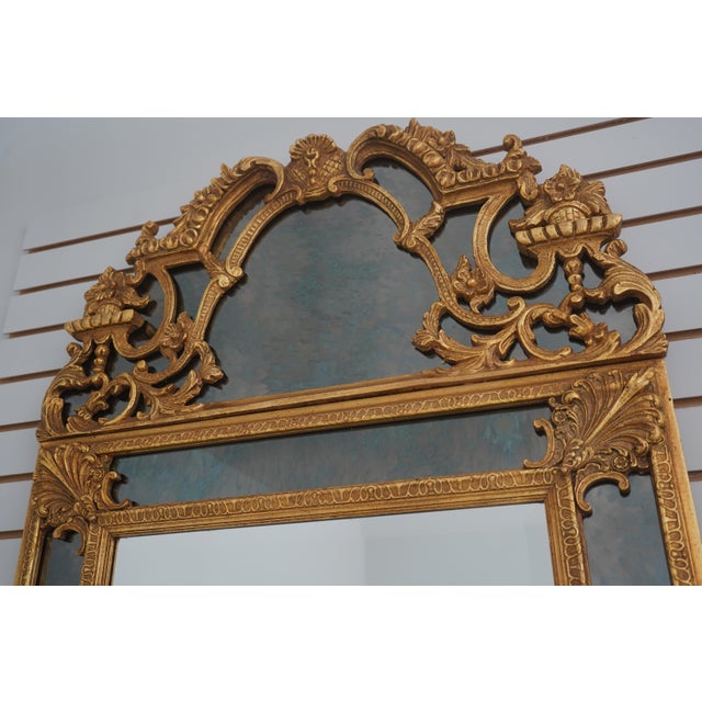 Baroque Friedman Brothers French Baroque Gold Frame Mirror For Sale - Image 3 of 10