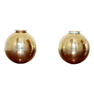 Candleholders by Pierre Forssell for Skultuna, Set of 2 For Sale