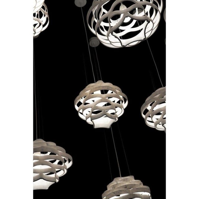 Nest LN2 Decorative Hanging Lamp in White Carrara Marble by Bufalini Marmi For Sale - Image 11 of 14