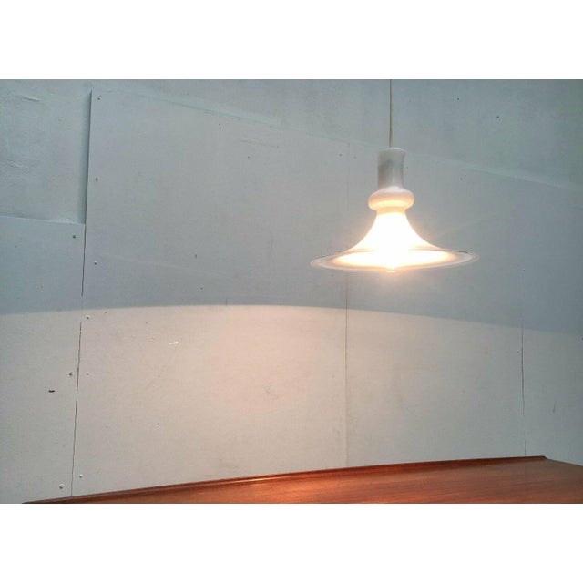 Glass Vintage Danish Etude Glass Pendant Lamp by Michael Bang for Royal Copenhagen, 1970s For Sale - Image 7 of 17