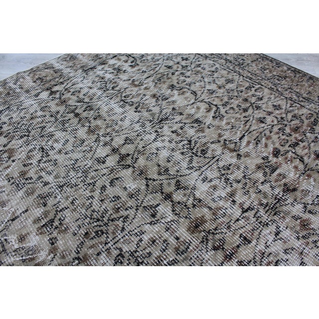 Vintage Turkish Area Rug - 71"x.104.5 For Sale - Image 9 of 13