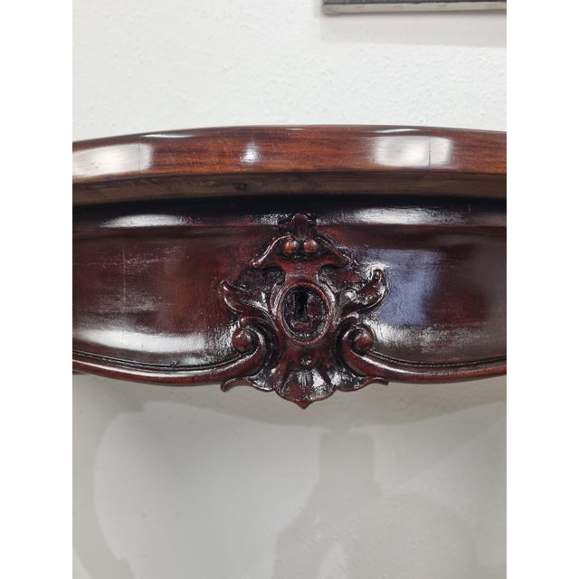 Brown Baroque Console Table, 1890s For Sale - Image 8 of 17