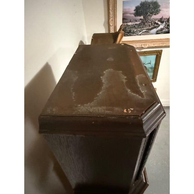1920s Very Rare Antique German Black Forest Lenzkirch Tall Case Clock - Floor Model - Weight Driven For Sale - Image 5 of 9