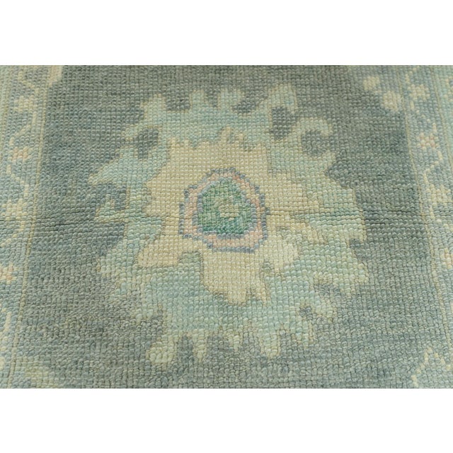 Turkish Turkish Oushak Rug 3'1"x 6'6" #19002 For Sale - Image 3 of 8
