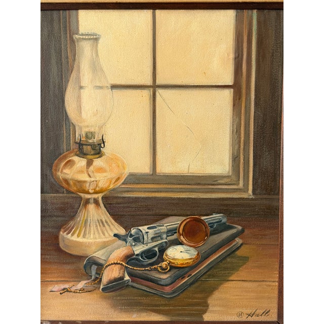 James Hall Southwestern Still Life Painting New Mexico 1971 Trompe l'Oil For Sale In Tampa - Image 6 of 12