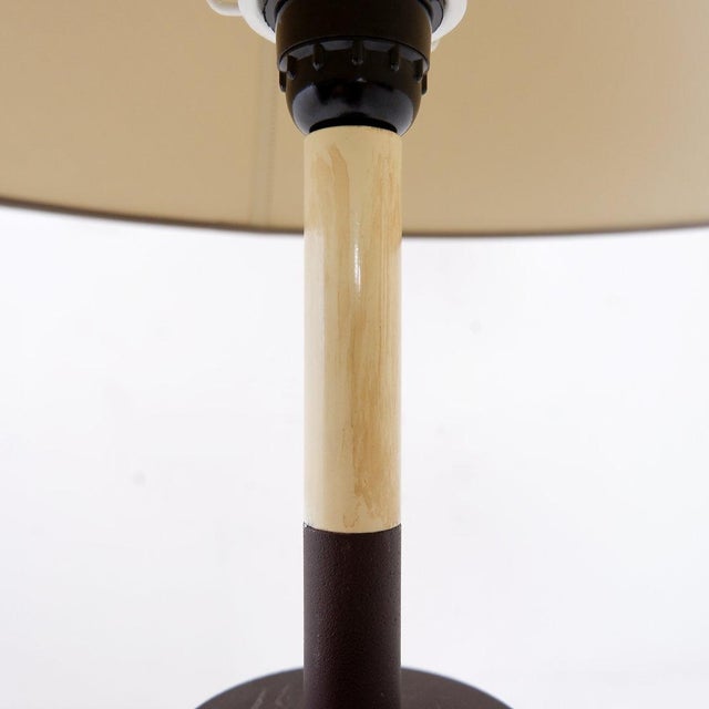 Gold Mid-Century Height-Adjustable Floor Lamp in the style of Bergboms, 1960s For Sale - Image 8 of 14