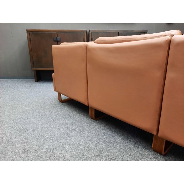 Three-Seater Leather Sofa by Wilhelm Möller for Cor, 1970s For Sale - Image 16 of 18