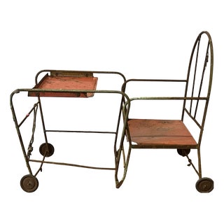 Antique Industrial Children's High Chair, 1920s For Sale