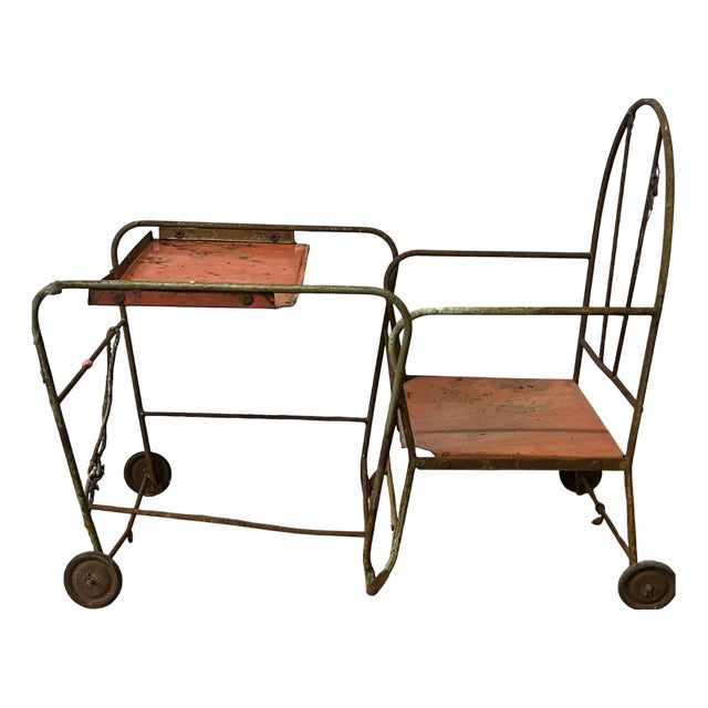 Antique Industrial Children's High Chair, 1920s For Sale