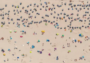 "EFI_Beachchairs_007" Contemporary Limited Edition Fine Art Photograph Print by Bernhard Lang