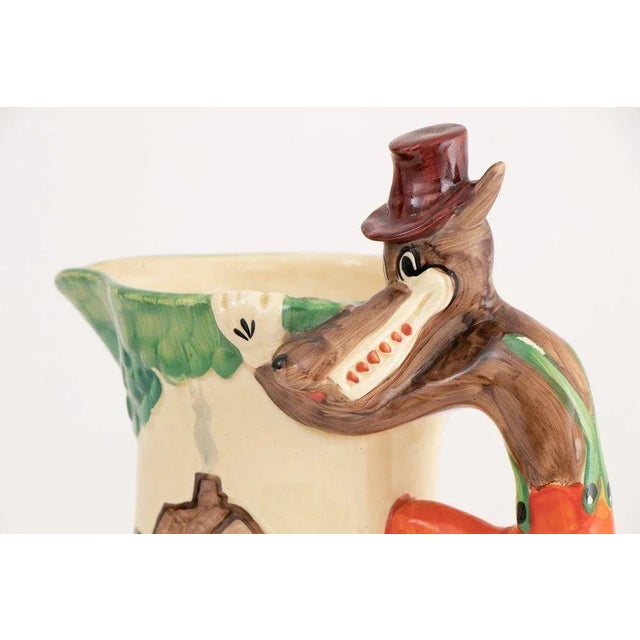 1930s British Hand Painted Musical Jug from Wadeheath, 1930s For Sale - Image 5 of 10