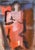 Dzemma Skulme, Lady in Red, 21st Century, Watercolor, in Very Good conditions. Designed from 2000 This piece has an...