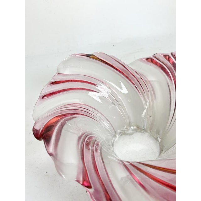 Vide Poche in Pink and White Glass, France, 1970 For Sale - Image 11 of 17