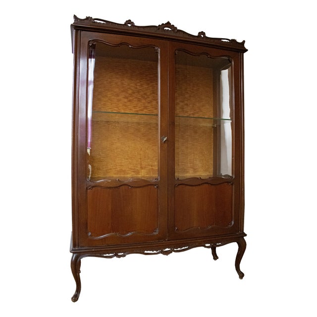 Mid-20th Century Baroque Lombard Display Case, 1950s For Sale