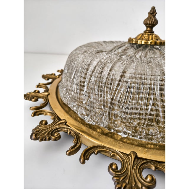 Add timeless elegance to your home with this stunning vintage flush mount ceiling light featuring a beautifully textured...