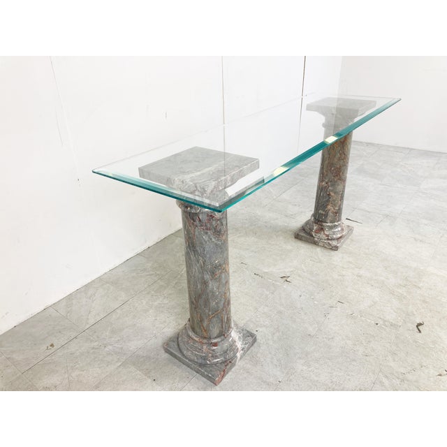 Vintage Marble Console Table, 1960s For Sale - Image 10 of 11
