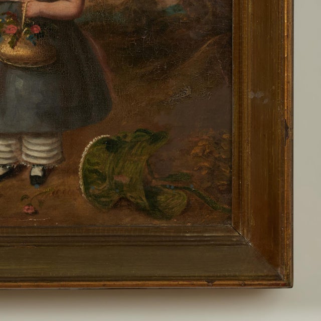 Pair of Antique English Portraits of the Binns Sisters For Sale - Image 16 of 18