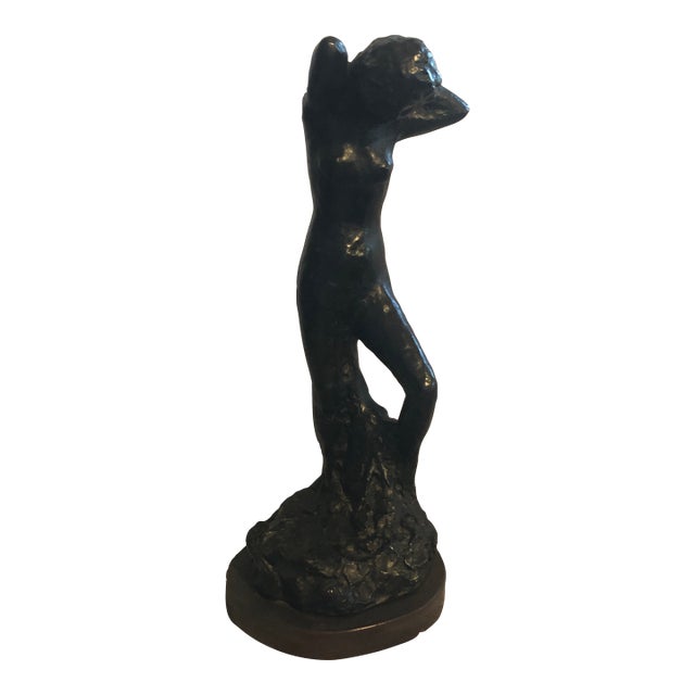 1966 Pierre Bonnard Nude Girl Bathing Alva Studio/Albright Gallery Statue For Sale