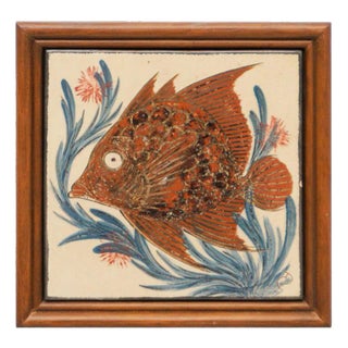 Hand-Painted Ceramic Artwork by Diaz Costa, 1960 For Sale