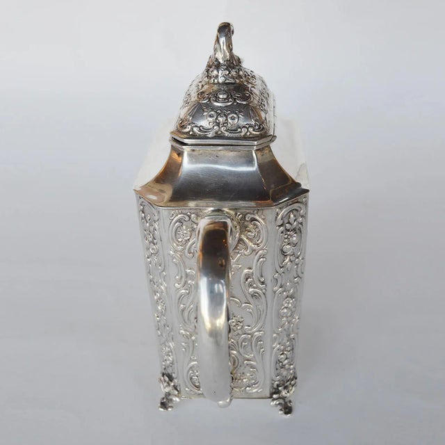 Metal Italian Silver Tea Set Late 19th Century For Sale - Image 7 of 13