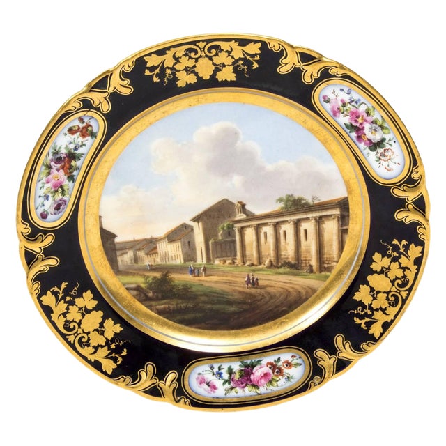 19th Century Porcelain Plate from Pucher Deroche, Paris For Sale