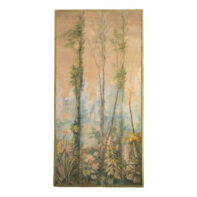 Landscape Composition, Mid-20th Century, Painting on Canvas For Sale