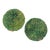 C. 1880-1900 London Pair of Majolica Begonia Leaf Plates by Joseph Roth For Sale