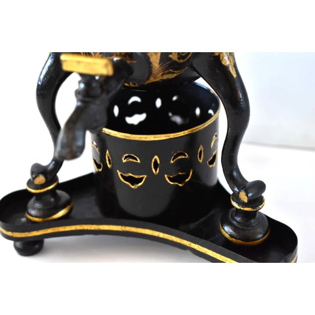 Antique C. 1800 Regency Painted Tole Samovar Hot Mulled Wine Urn For Sale - Image 10 of 13