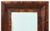 American Flame Mahogany Framed Mirror, circa 1900, with blue glass mirror. Mirror plate: 19.5" H x 11.5" W; frame: 28.75"...