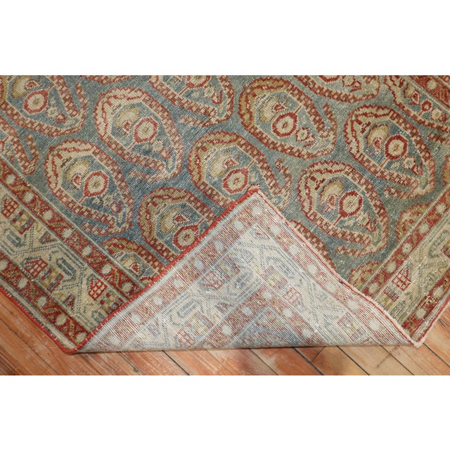 Early 20th Century Zabihi Collection Persian Malayer Paisley Wide Long Runner - 3'5" x 16'7" For Sale - Image 4 of 8