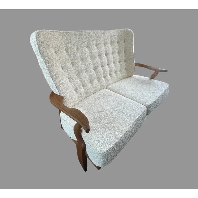 Guillerme Et Chambron "Grand Repos" Sofa, France 1950s For Sale - Image 12 of 18