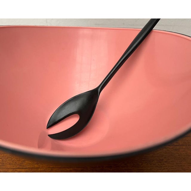 Mid-Century Space Age Salad Bowl and Fork from Emsa, 1960s, Set of 2 For Sale - Image 9 of 15