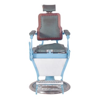 Mid-Century Portuguese Barber Chair, 1950s For Sale