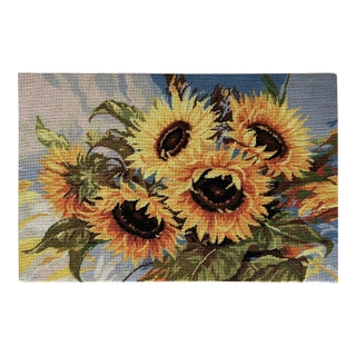 Sunflowers Needlepoint (Unframed). For Sale