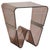 Italian Smoked Acrylic Magazine Holder Side Table, 1970s - 3 Available For Sale
