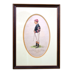 Arthur Templeman Jockey C1905 Watercolour by Astor