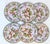 Metal Early 21st Century Enameled Tin English Duke of Gloucester Plates - Set of 6 For Sale - Image 7 of 7