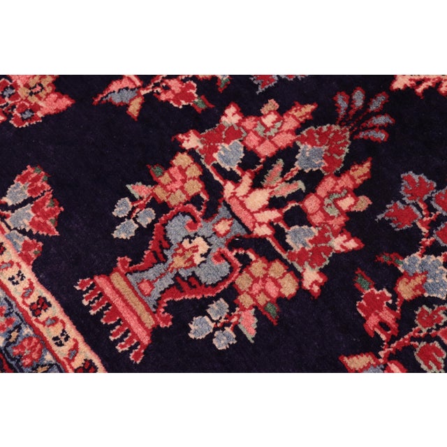 English Vintage Hand-Knotted Wool Rug – 7.1 X 9.10 For Sale - Image 3 of 8