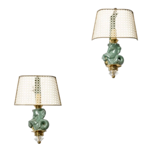1950s Pair of French Mid Century Asselbur George Jouve Sconces