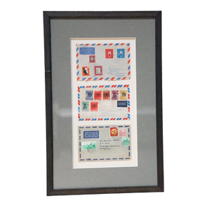 20th Century French Framed Air Mail (B)