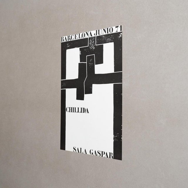 Modern Original Sala Gaspar Poster by Eduardo Chillida, 1971 For Sale - Image 3 of 11
