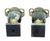 Pair of Green Marble and Ormolu Urns or Cassolettes With Satyr Heads in Louis XVI Style For Sale - Image 13 of 15