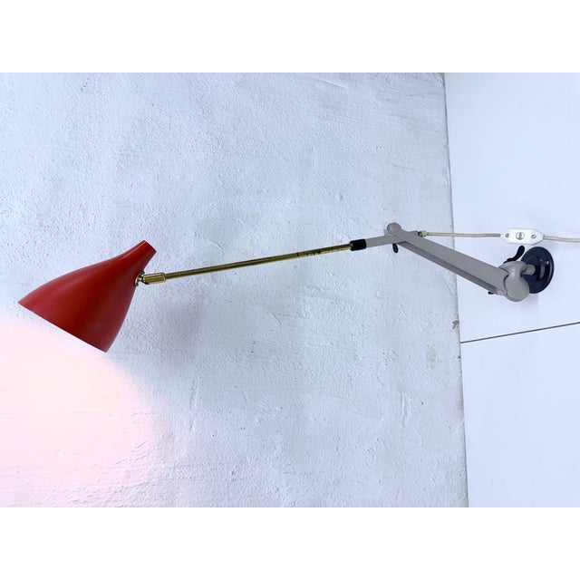Mid Century Adjustable Wall Lamp from Stilnovo, 1950s For Sale - Image 16 of 18