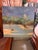 Textile Jean Paul Ferron Signed French Landscape Painting, 31” Square For Sale - Image 7 of 7
